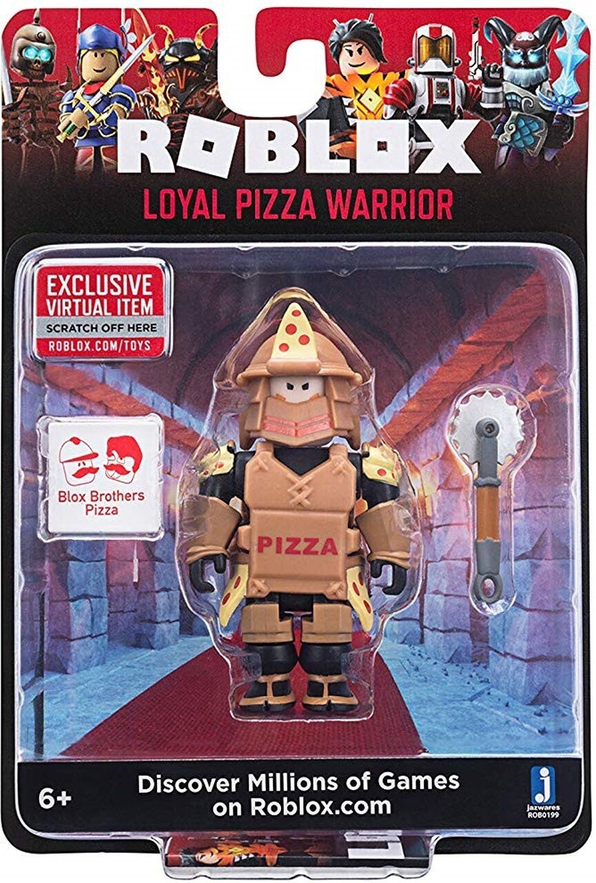 Roblox Loyal Pizza Warrior Single Jazwares - roblox pizza event how to get llama