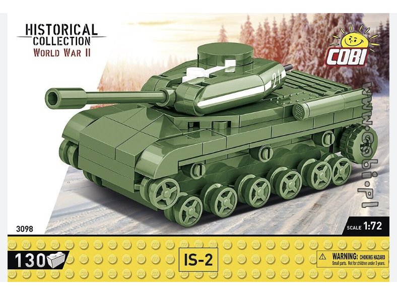 Cobi World War II IS 2 Tank Historical Collection 1 72 Scale Building Block Construction Set 130