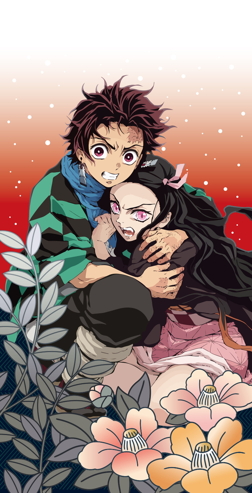 Demon Slayer Kimetsu No Yaiba Bath Towel 1 Tanjiro And Nezuko