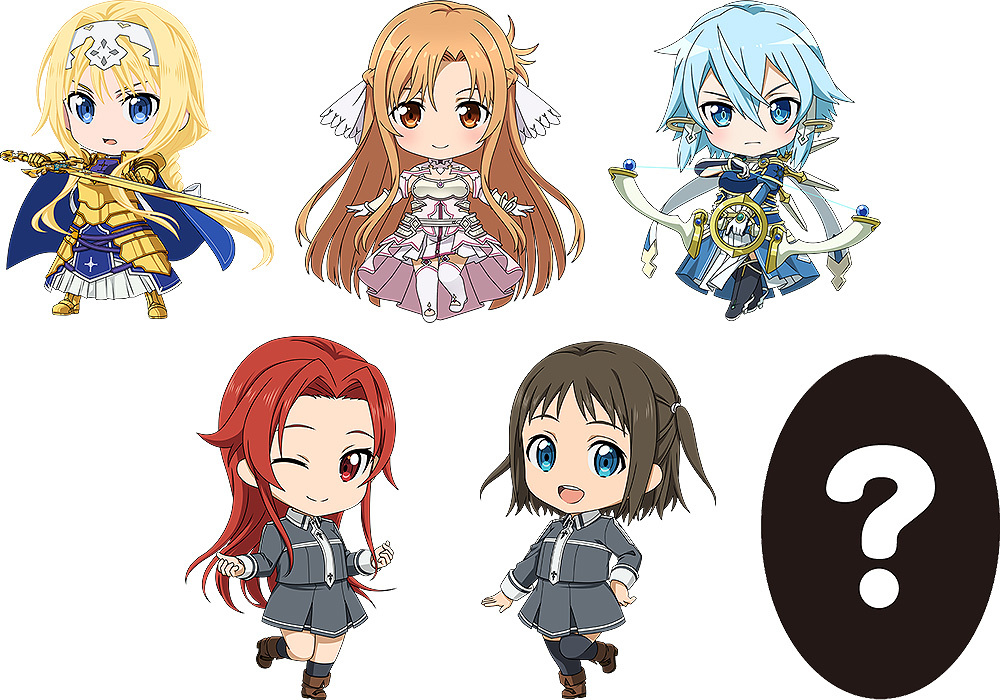 Sword Art Online Alicization Nendoroid Plus Rubber Keychain Vol 2 Full Set Of 6 - sword art online beta roblox