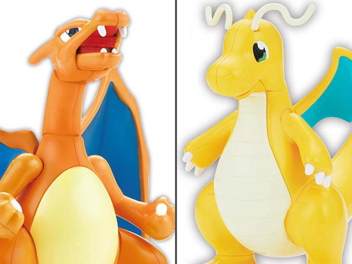 Pokemon Charizard Dragonite Model Kit Set