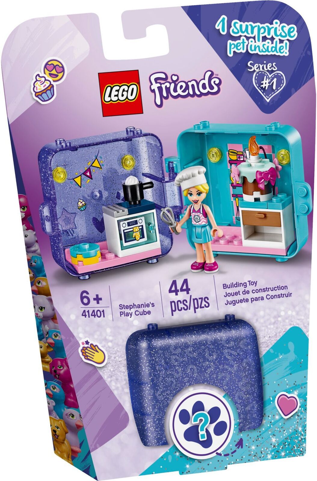 Lego Friends Play Cube Stephanie S 41401 - water cube cubes of the gods roblox