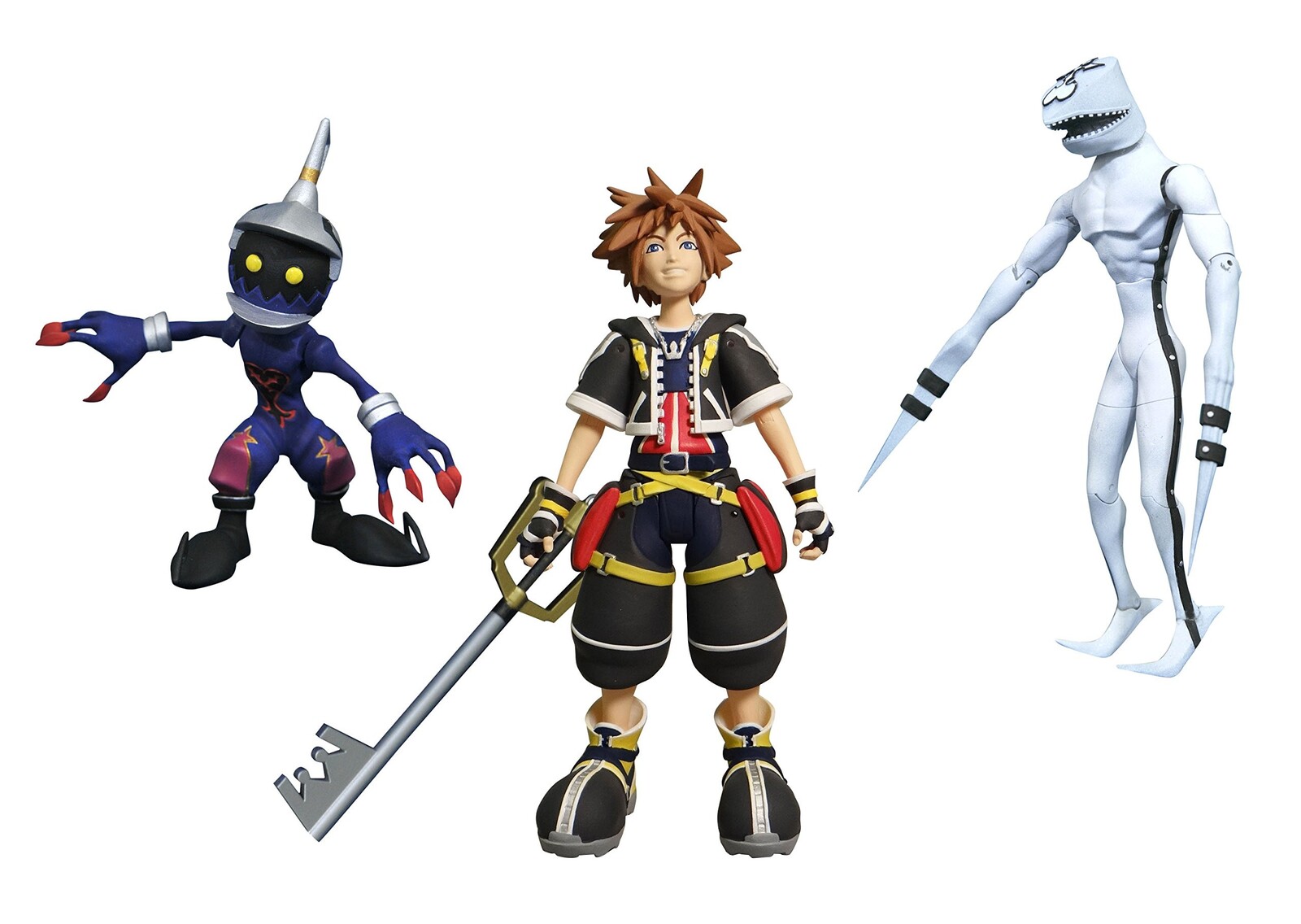 Kingdom Hearts Sora Dusk And Soldier 7 Action Figure 3 Pack - kingdom hearts 1 sora model roblox