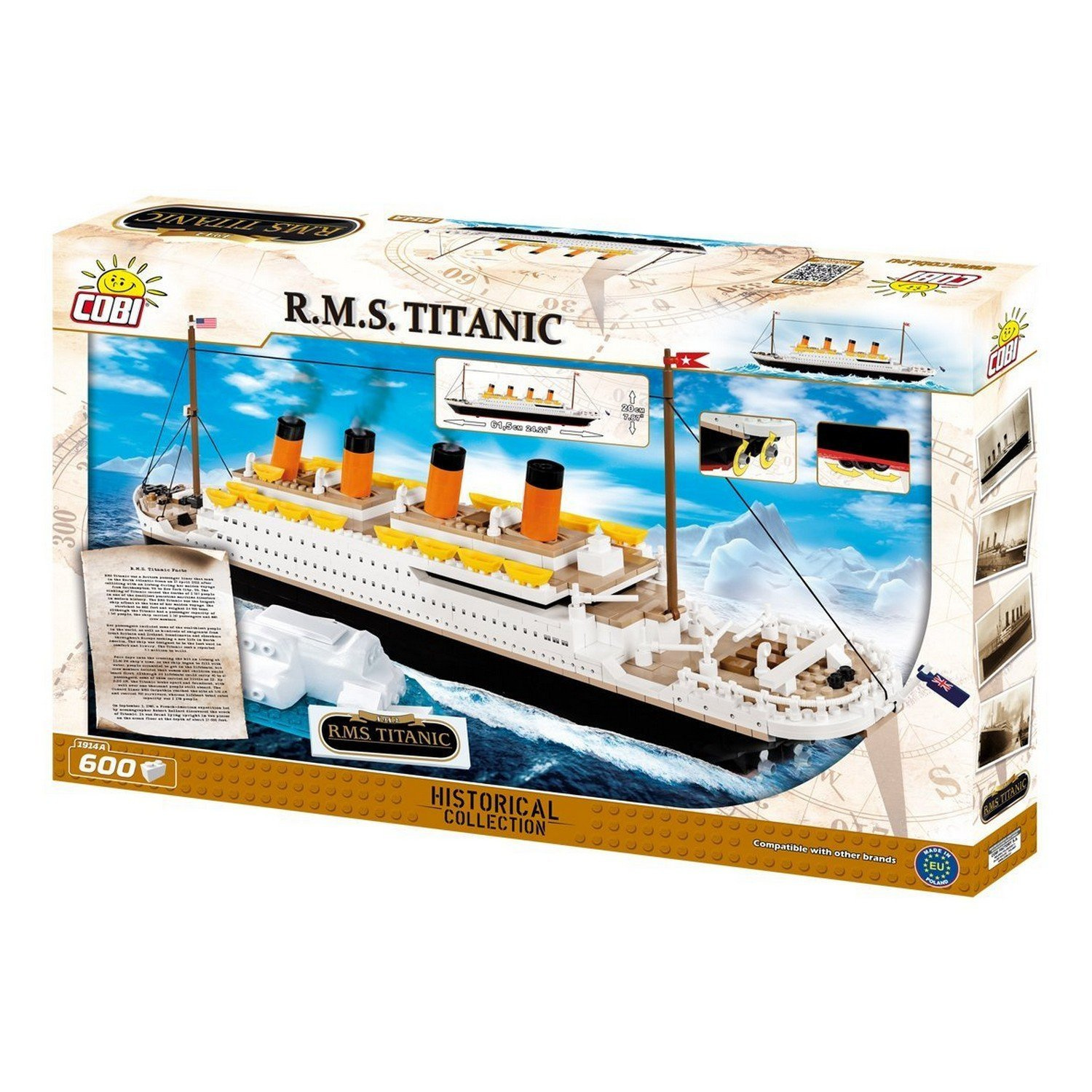 Historical Collection 600 Piece R M S Titanic Cobi - roblox build a boat for treasure titanic