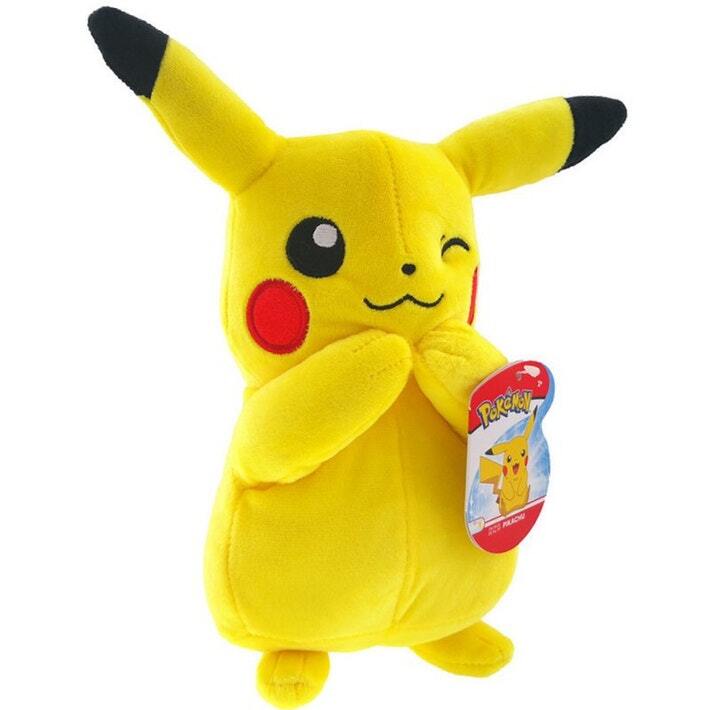 winking pikachu plush