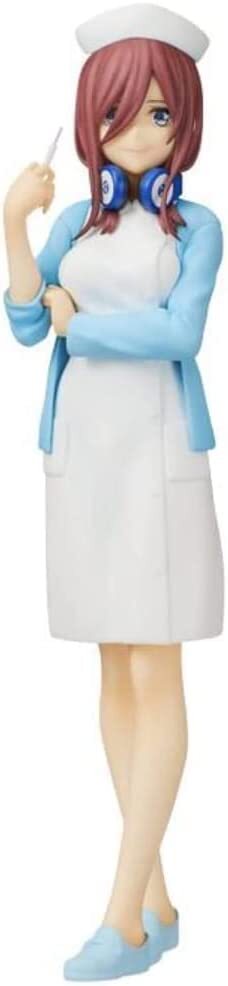 Statua SPM Miku Nakano – Le Quintuplice Quintuplets 2 – Versione Infermiera – Figura Da Collezione