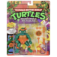 Teenage Mutant Ninja Turtles - TMNT - Classics - Michelangelo Action Figure with Storage Shell