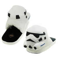 Unisex  -White Star Wars - Storm Trooper Slippers - Us Shoe Size L