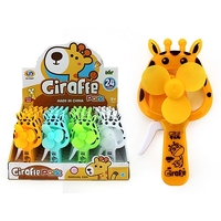 Manual Fan - Giraffe - Assorted Colours