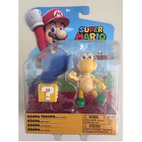 Super Mario - Koopa Troopa With ? Block - Action Figure - 4"