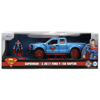DC Comics - 2017 Ford F-150 Raptor with Superman Figure - 1:32 Scale Die-Cast Collectible Vehicle