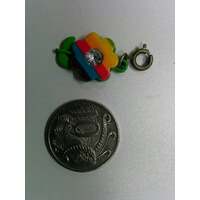 Charm-It - Mini Charms - Rainbow Flower - 2cm
