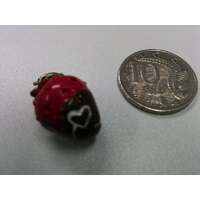 Charm-It - Mini Charms - Chocolate Dipped Strawberry  - 2cm