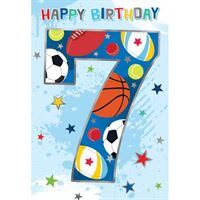 Happy Birthday - now 7 - Card