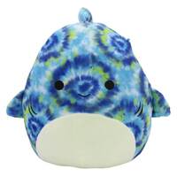 Squishmallows  - 12" - Under The Sea  - Luther The Blue Tie Dyed Shark