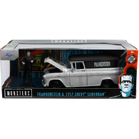 Frankenstein (1931) - Frankenstein with 1957 Chevy Suburban - Hollywood Rides - 1/24th Scale Die-Cast