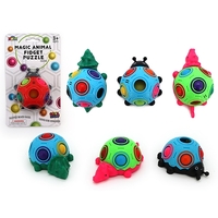 Fidget Rainbow puzzle - Dinosaurs & Bugs