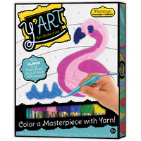Yarn Art - Flamingo - Frameable Y'Artwork