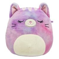 Squishmallows - 8" Plush - Caeli The Sleepy Eye Tie Dye Cat - Animal Series