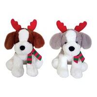 Christmas - Dogs With Antlers - Assorted -- 30cm
