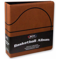 Basketball - 3" Ring BCW Album - Premium Brown