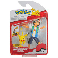Pokemon - Battle Feature Figure Pack - Ash & Pikachu - 4.5"