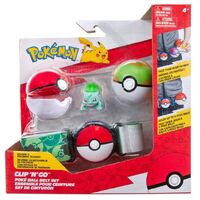 Pokemon - Bulbasaur - Clip 'N' Go - Poke Ball Belt Playset