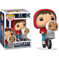 E.T. The Extra-Terrestrial - Elliott with E.T. in Bike Basket - 40th Anniversary - Pop! Vinyl Figure