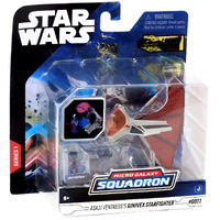 Star Wars -Asajj Ventress's Ginivex Starfighter - Deluxe 3" Vehicle & Figures - Micro Galaxy Squadron
