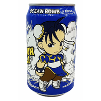 Ocean Bomb - Chun-Li - Peach Sparkling Water Can Drink