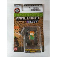 Minecraft - 4cm - Alex-Enchanted Sword - Caves & Cliffs - Nano Metalfigs