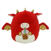 Squishmallows - Baiden The Boba Red Dragon - 12" - Animals With Food Series