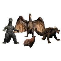Godzilla: Destroy all Monsters (1968) - Round 1 5-Points XL Action Figure - 4-Pack