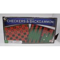 Classic Checkers & Backgammon Game