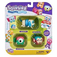 Little Live Pets - Squirkies Metallic -  Pop Tube Pup - 3 Pack