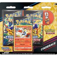 Pokemon Cards - Crown Zenith - Cinderace -  Pin Blister