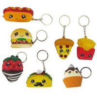 Squishy Food Keychains - Assorted