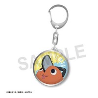 Chainsaw Man Glass Key Chain Pochita