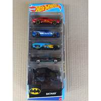 Hot Wheels - Batman Collection -  5 Pack Cars