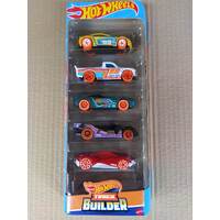 Hot Wheels - Track Builder Collection -  5 Pack Cars