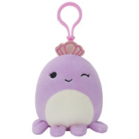 Squishmallows - Violet The Winking Octopus - 3.5" -  Clip-On Plush - Cute Series