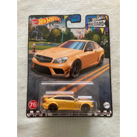 Hot Wheels Premium - 2012 Mercedes Benz C 63 AMG Coupe Black Series - Boulevard Collection