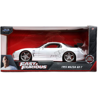 Hollywood Rides - Fast & Furious - 1993 Mazda RX-7 - 1/24 Scale - Die-Cast Vehicle Replica