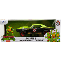 Teenage Mutant Ninja Turtles (1987) - Raphael & 1967 Chevrolet Camaro - Hollywood Rides - 1/24th Scale Die-Cast Vehicle Replica