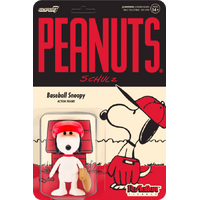 Peanuts - Baseball Snoopy - ReAction 3.75” Action Figure