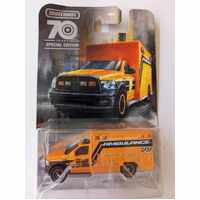 Matchbox - 2019 Ram Ambulance - Moving Parts  70 Years - Special Edition