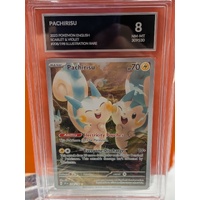Slab - Pachirisu - Grade 8 - Pokemon Card