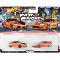 Premium Car Culture - 2 Pack - Fast & Furious - 2021 Toyota GR Supra & Toyota Supra