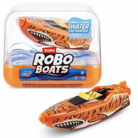 Robo Boats - Orange - 9cm - Water Activated