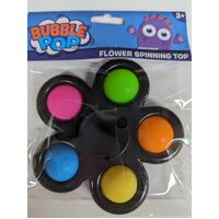 Pop It - Fidget Spinner - Black Flower